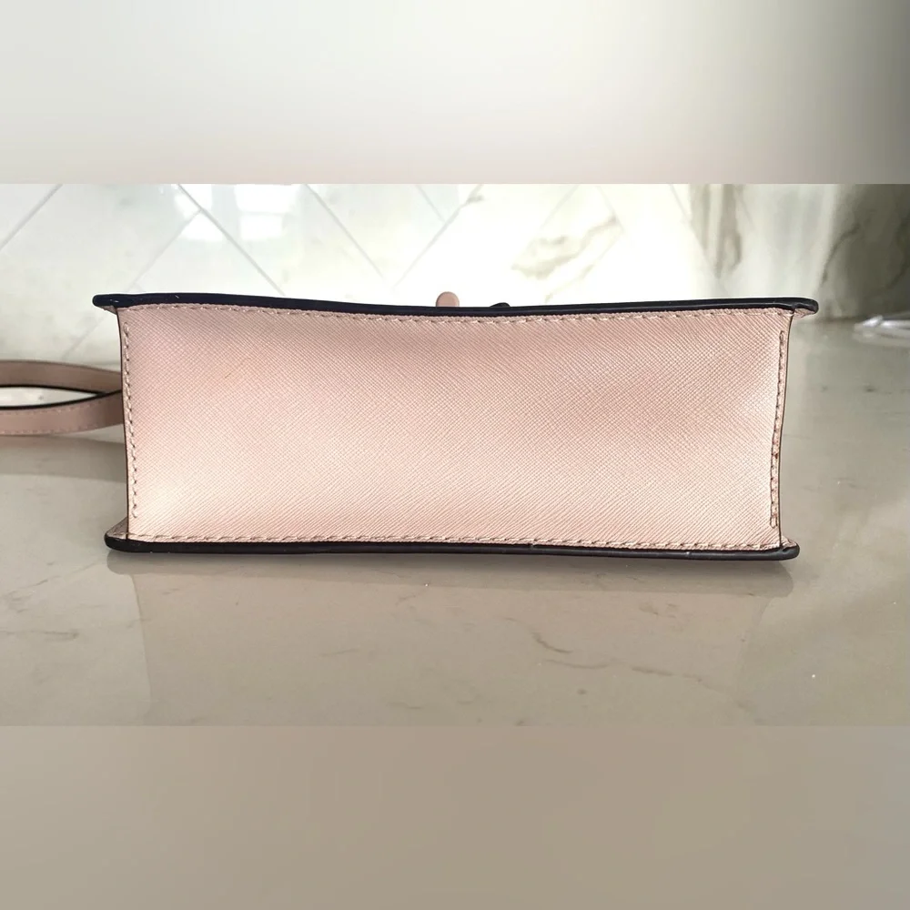 Michael Kors Greenwich Convertible Crossbody in Soft Pink Saffiano Leather